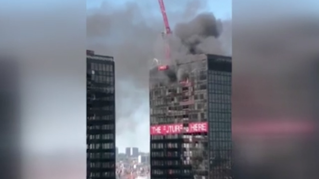 Controlan incendio en torre World Trade Center de Bruselas