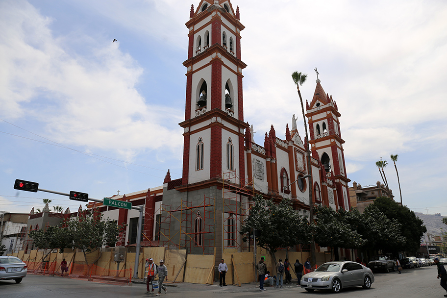 Remodelación en la Iglesia del Perpetuo Socorro. (Mauricio Román)