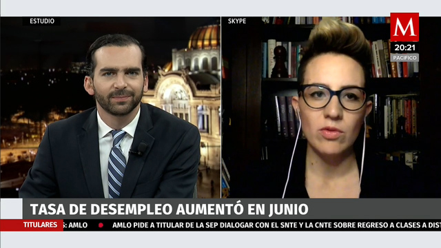 Sofia Ramírez Aguilar. El INEGI presenta la tasa de desempleo