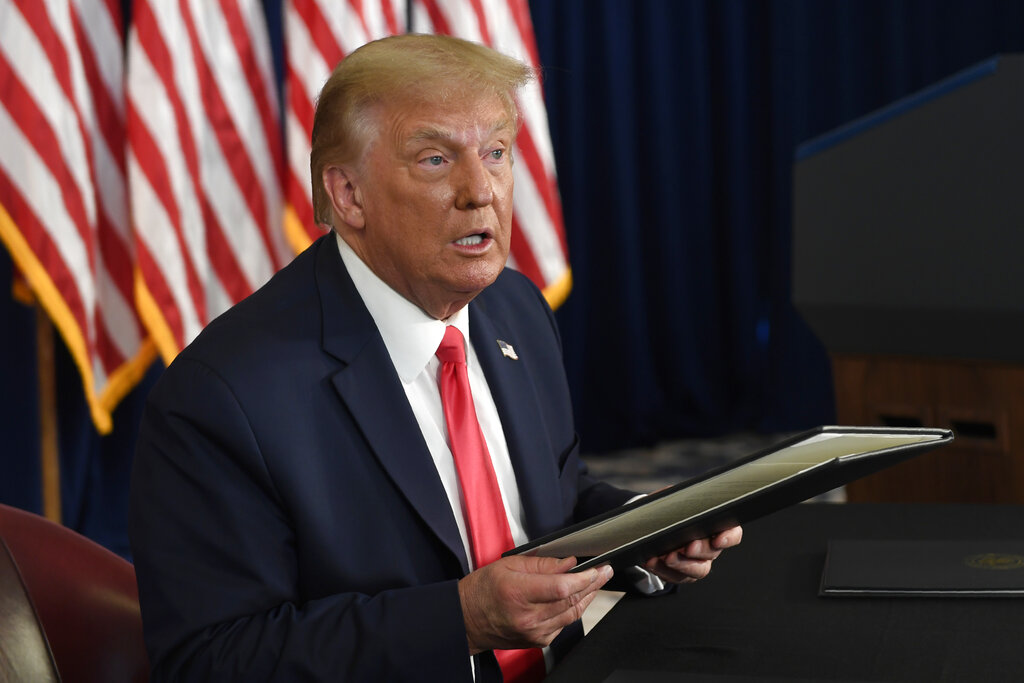 Donald Trump busca su reelección como presidente de Estados Unidos. (AP)