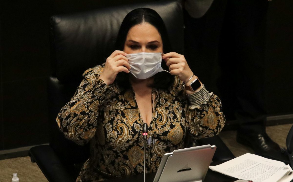 Mónica Fernández, presidenta de la Mesa Directiva del Senado. (Cuartoscuro)