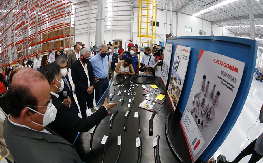 Inauguración de Alfagomma en Torreón. (Rolando Riestra)
