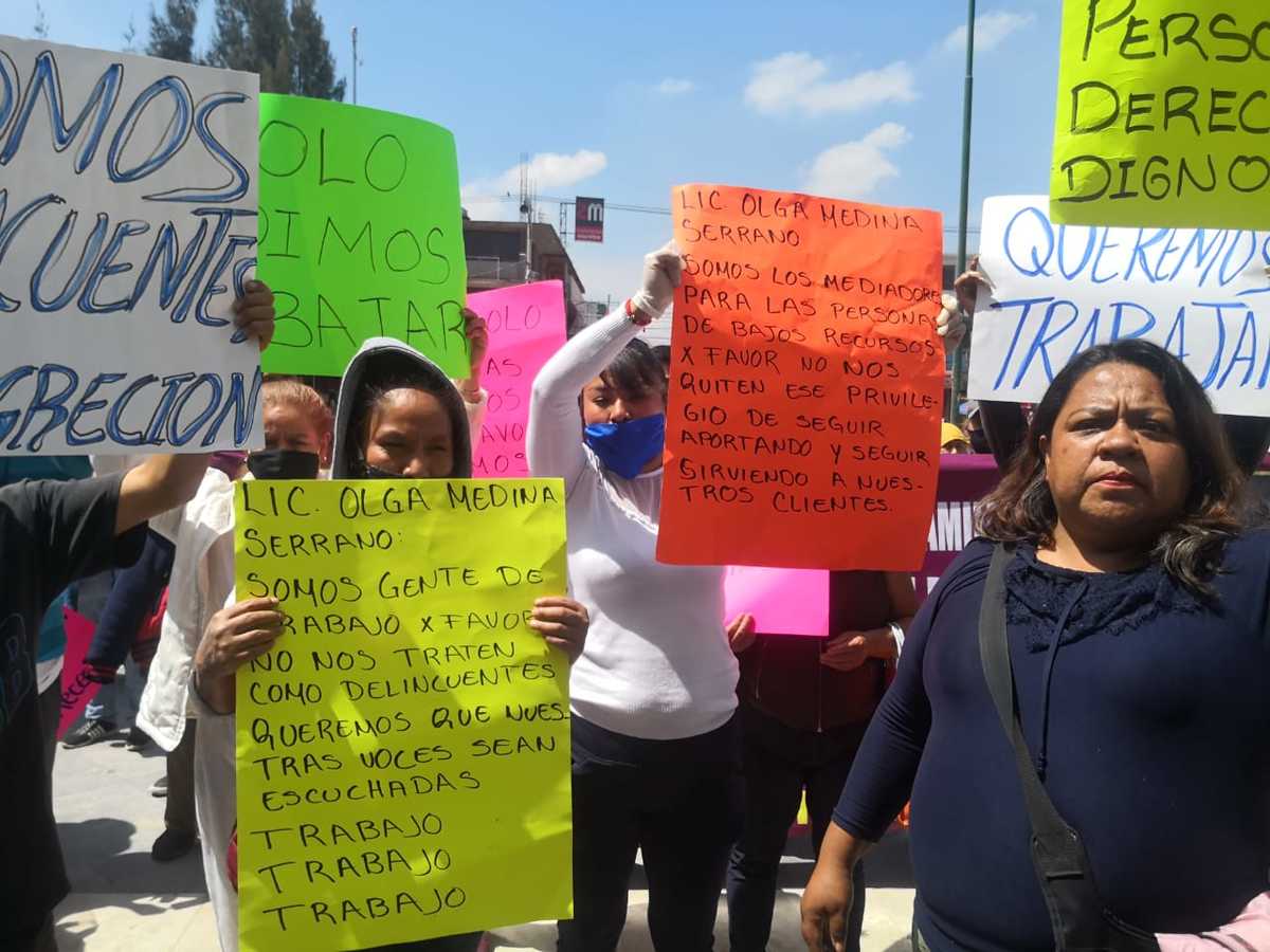 "Nosotros queremos trabajar, no les estamos pidiendo otra cosa que no sea trabajar". | Fotos: Zuleyma García