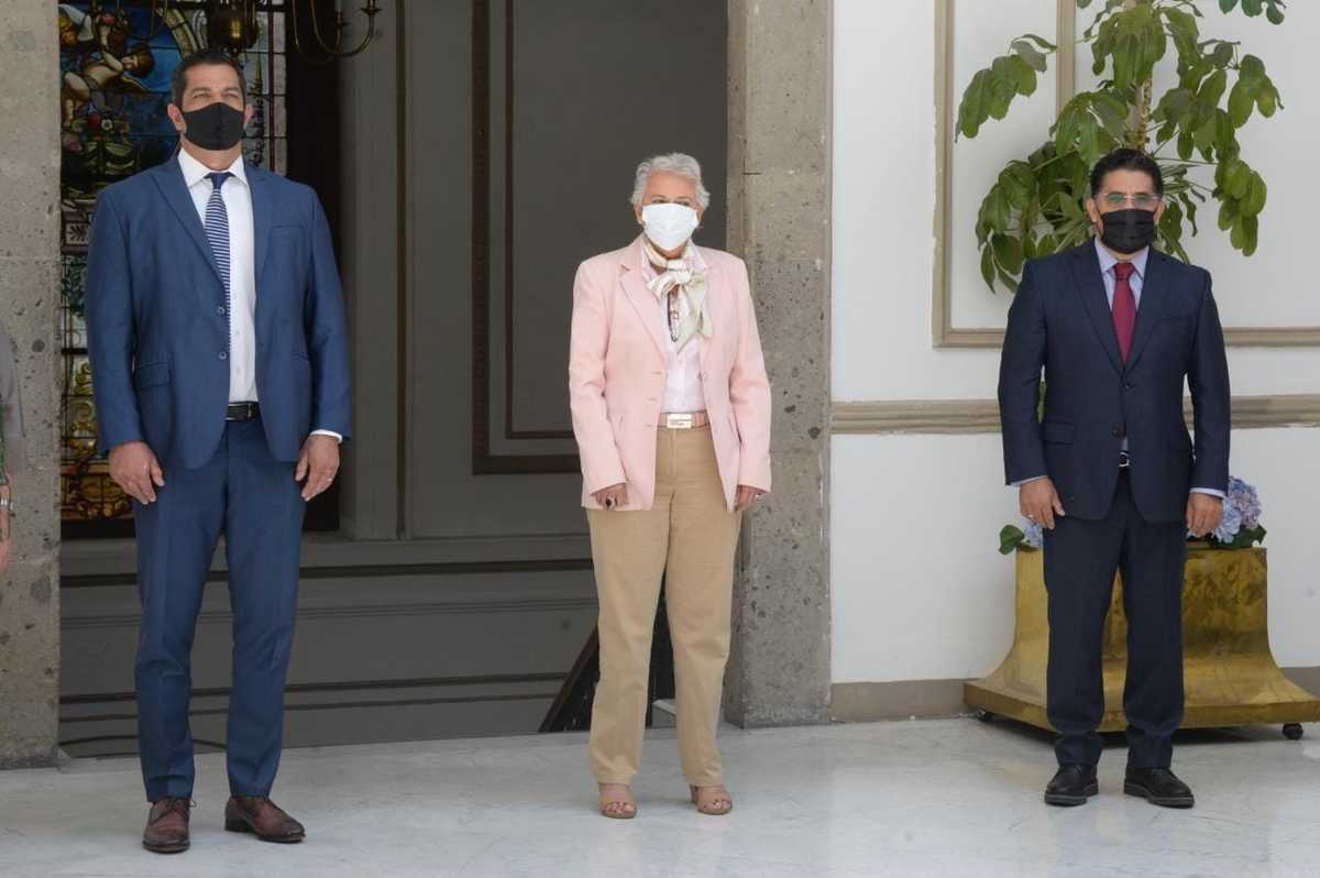 Olga Sánchez Cordero honra víctimas de coronavirus. (Omar Brito)
