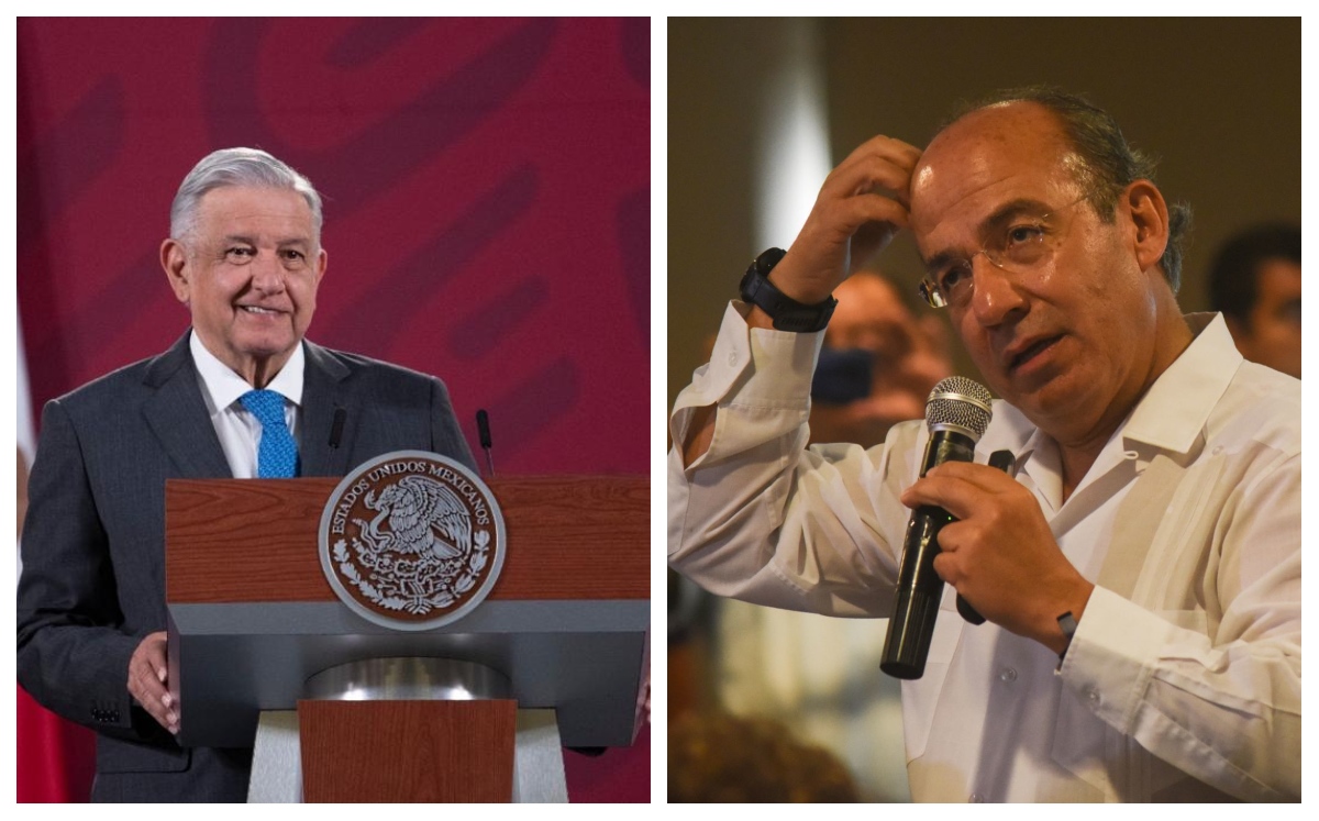 El presidente Andrés Manuel López Obrador responde a Felipe Calderón. (Cortesía/Cuartoscuro)