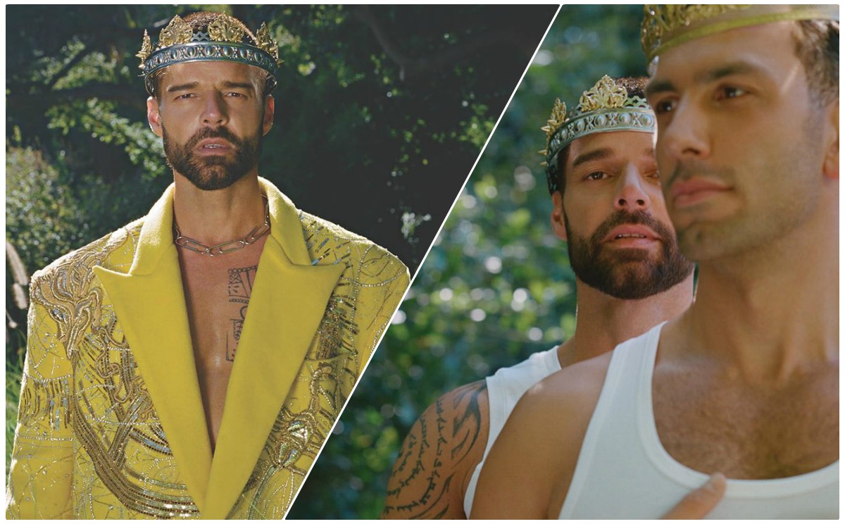 Ricky Martin posa junto a esposo Jwan Yosef (Instagram: Ricky Martin/ Out Magazine).