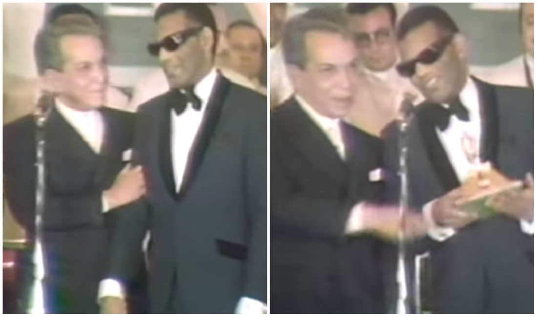 Cantinflas le entregó el premio a Ray Charles en 1970 (YouTube).