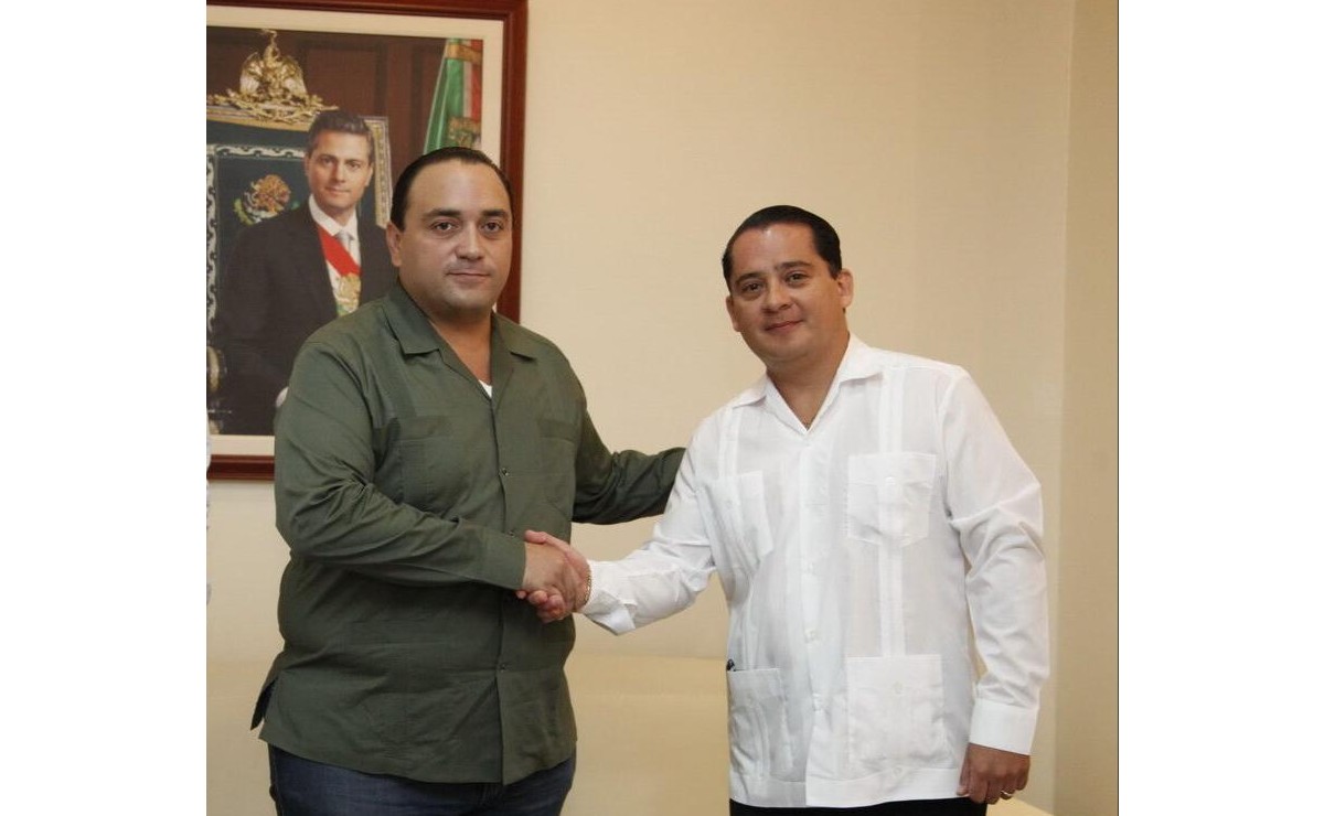 José Alejandro Marrufo Roldán (derecha) fue detenido en Mérida, Yucatán. (especial)