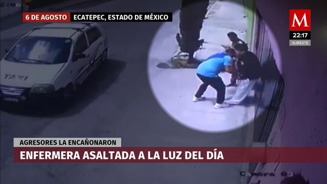 Son detenidos dos sujetos que asalataron a enfermera en Edomex