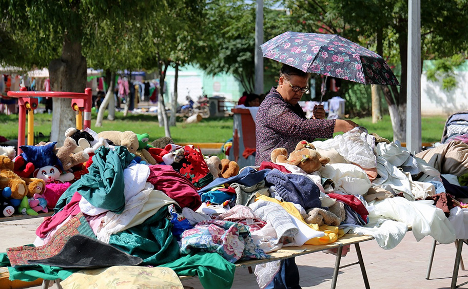 Tianguis en Gómez Palacio. (Rolando Riestra)