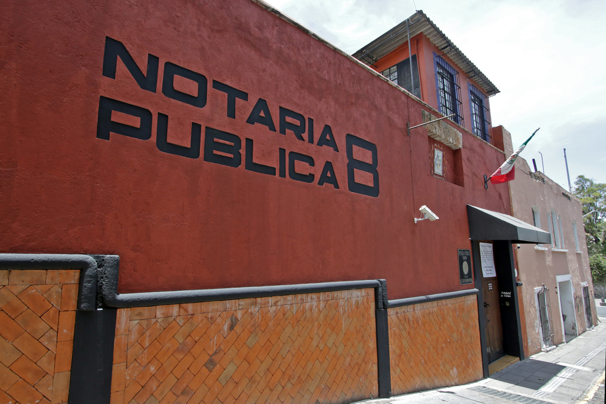 Fachada de la notaría pública No.8. (Agencia Enfoque)