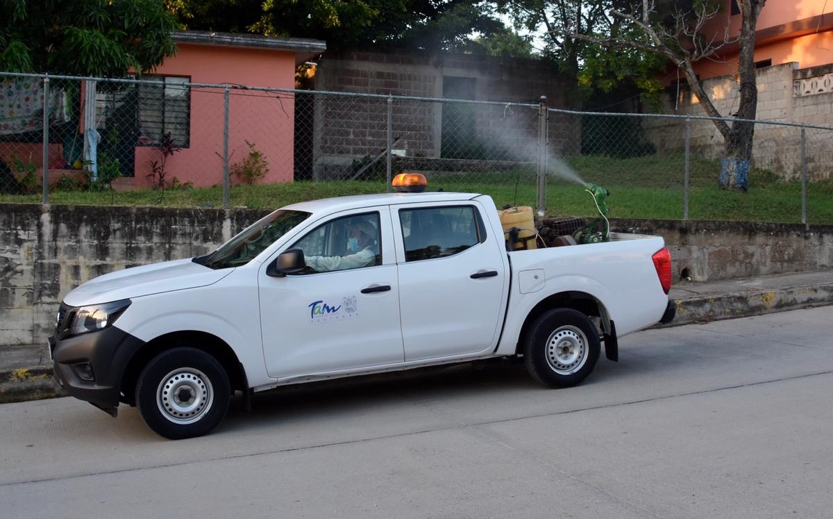Fumigan colonias de Altamira. (Cortesía)
