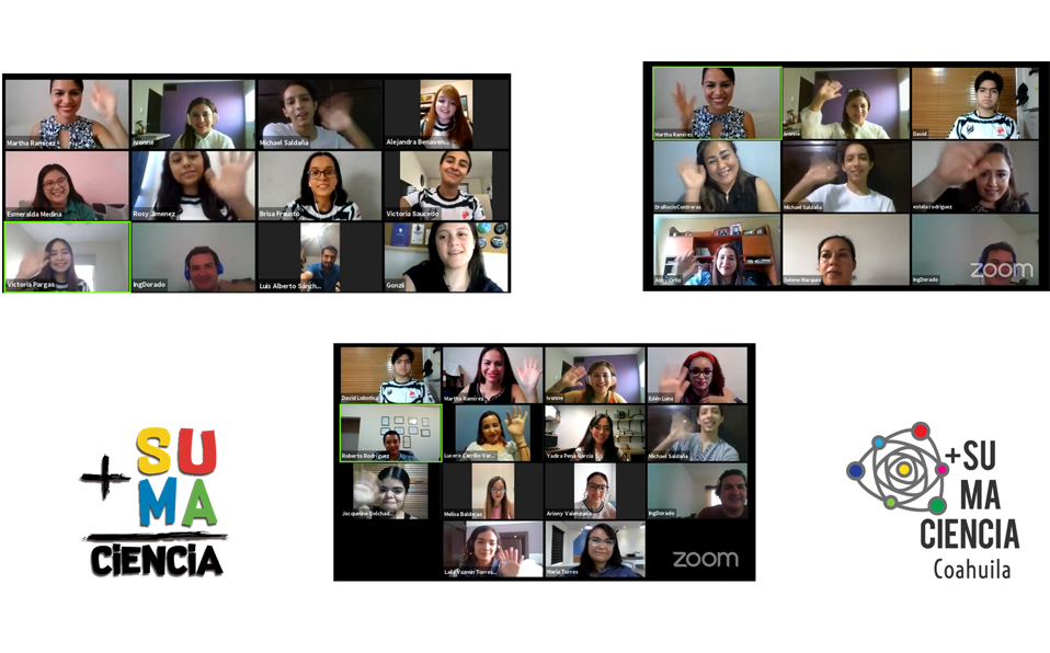 Los jóvenes de Suma Ciencia Coahuila realizan talleres para la divulgación científica. (Cortesía)