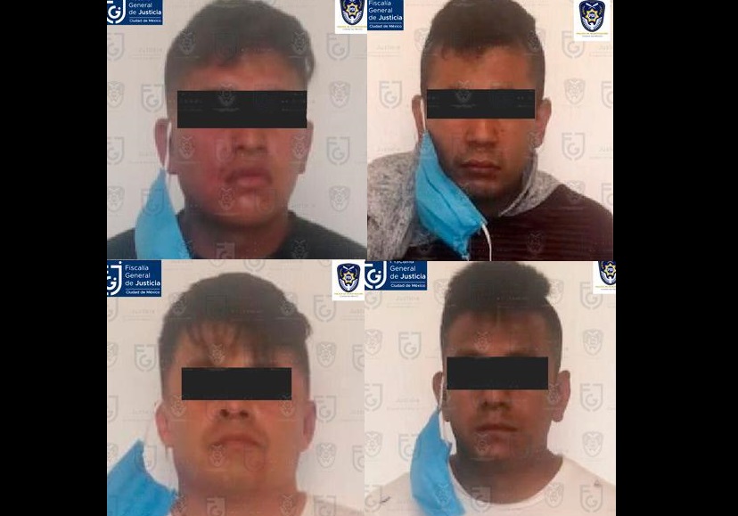 Los cuatro detenidos son presuntos integrantes de la Unión de Tepito. | Especial