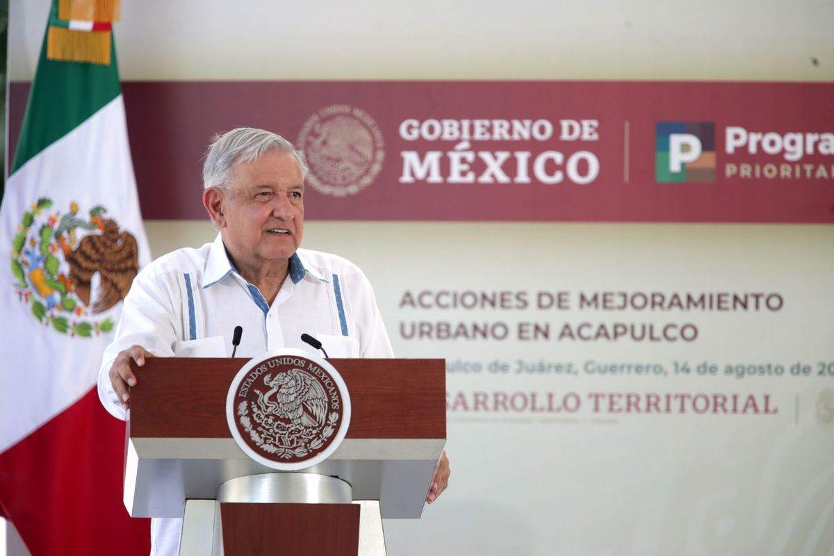El presidente López Obrador en conferencia de prensa desde Acapulco, Guerrero el 14 de agosto. (Cuartoscuro)
