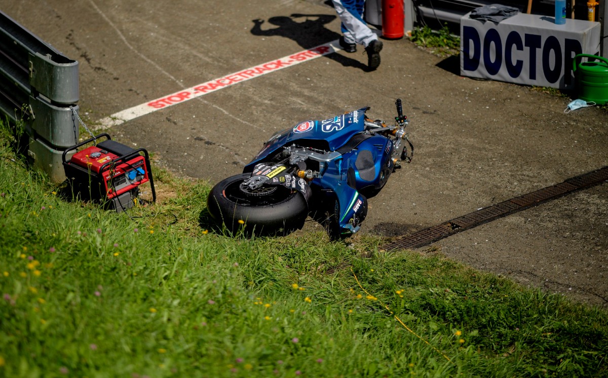 Accidente en Moto GP de Austria (EFE)