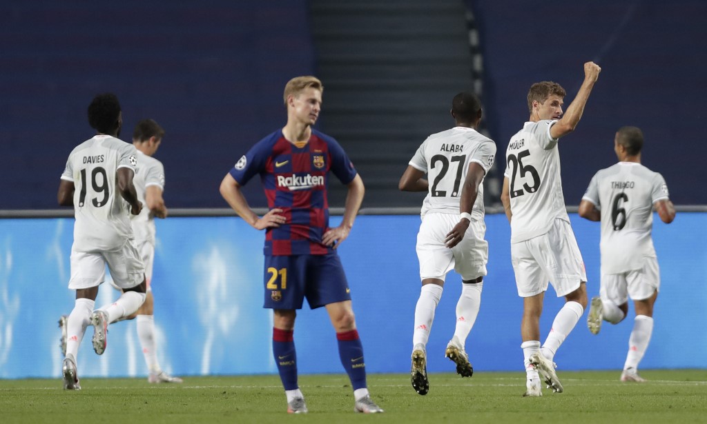 Barcelona fue goleado por el Bayern en la Champions (AFP)