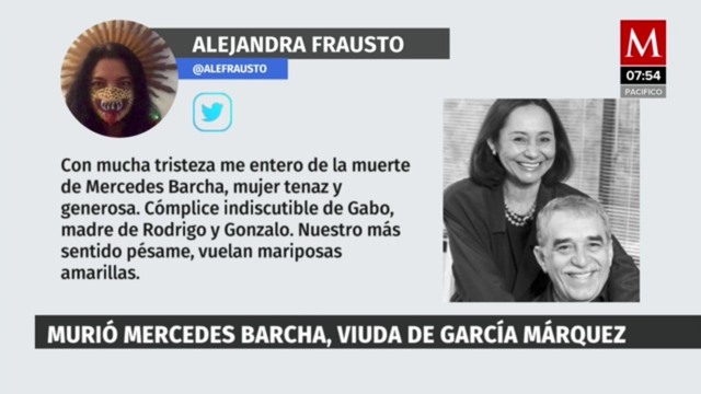 Murió Mercedes Barcha, la viuda de Gabriel García Márquez