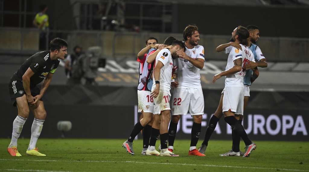 Sevilla eliminó al Manchester United (AFP)