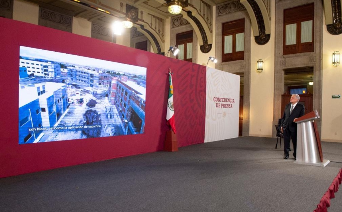 AMLO presentó los avances sobre el aeropuerto de Santa Lucía. (Cortesía)