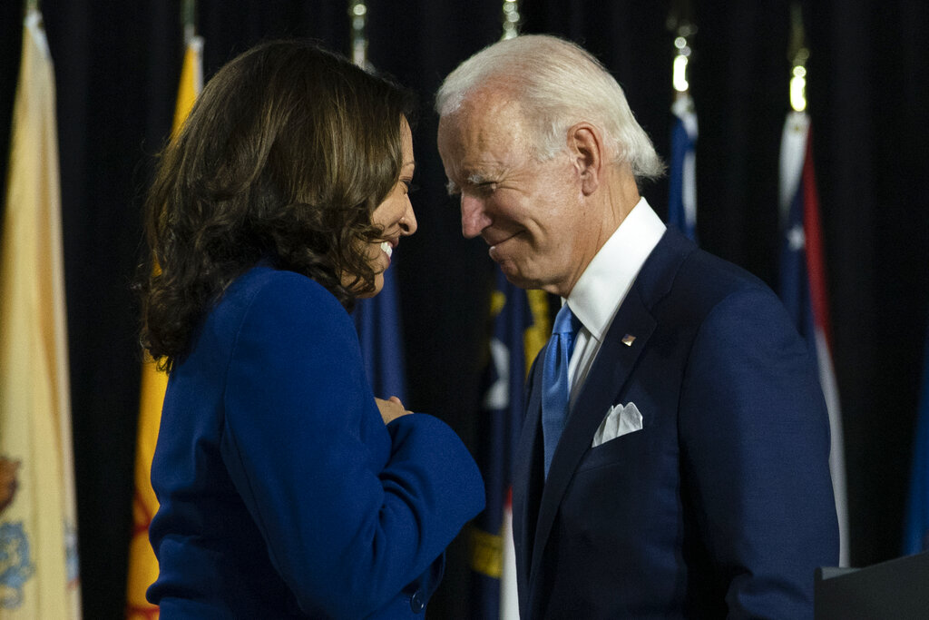 Joe Biden y Kamala Harribs buscarán ganar en las elcciones programadas este 3 de noviembre. (AP)