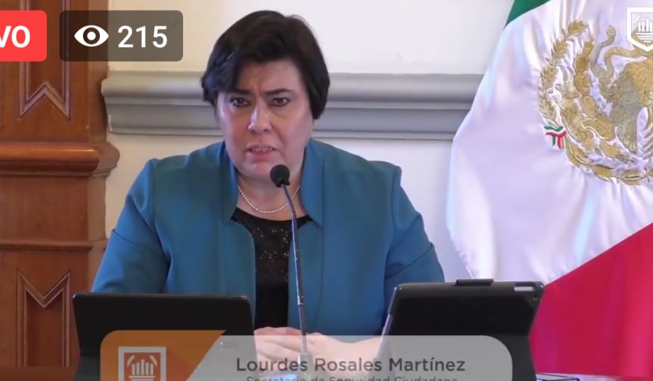 María Lourdes Rosales Martínez, secretaria de Seguridad Ciudadana. (Especial)