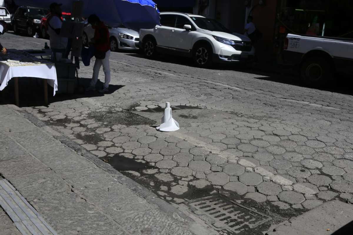Estado actual en que se encuentran las calles del Centro Histórico. (Andrés Lobato)