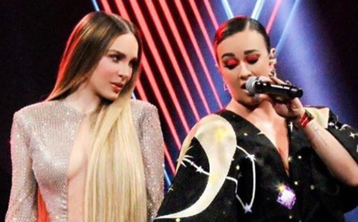 Belinda y María José en su presentación juntas en La Voz (Instagram).