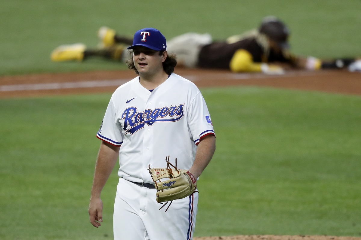 Ian Gibaut, jugador de los Rangers de Texas (AP)