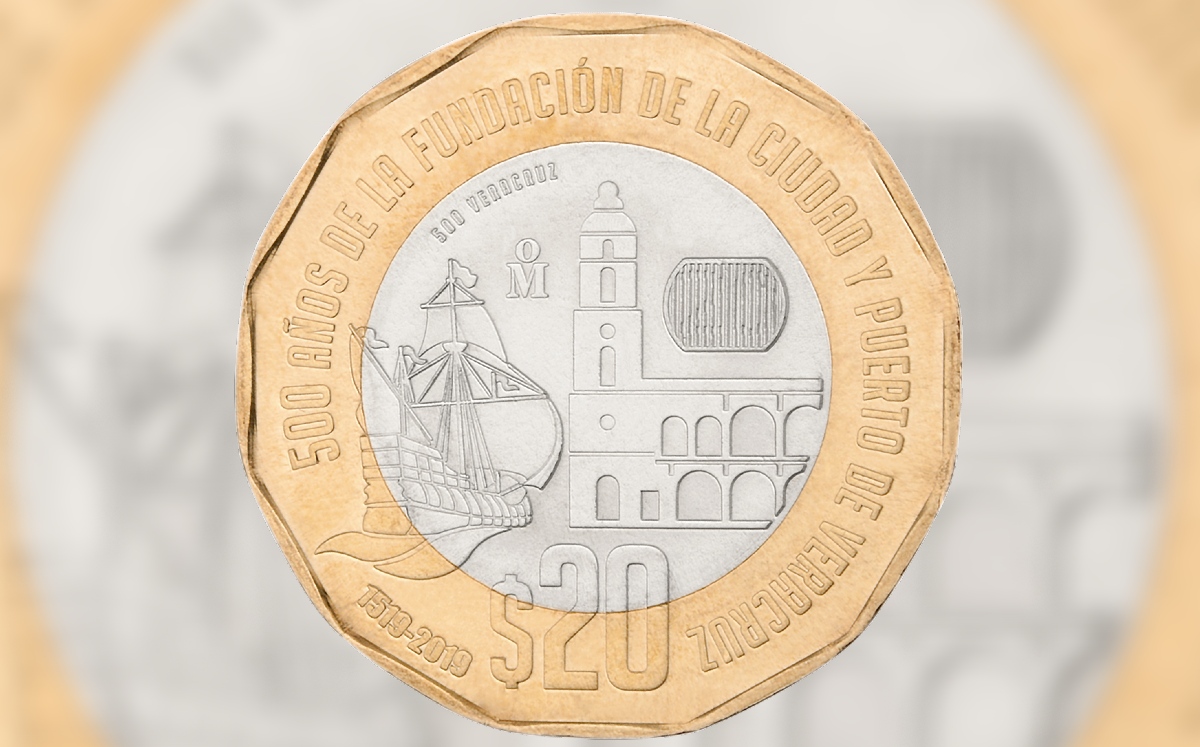 Nueva moneda de 20 se vende en más de 180 pesos. (Especial)