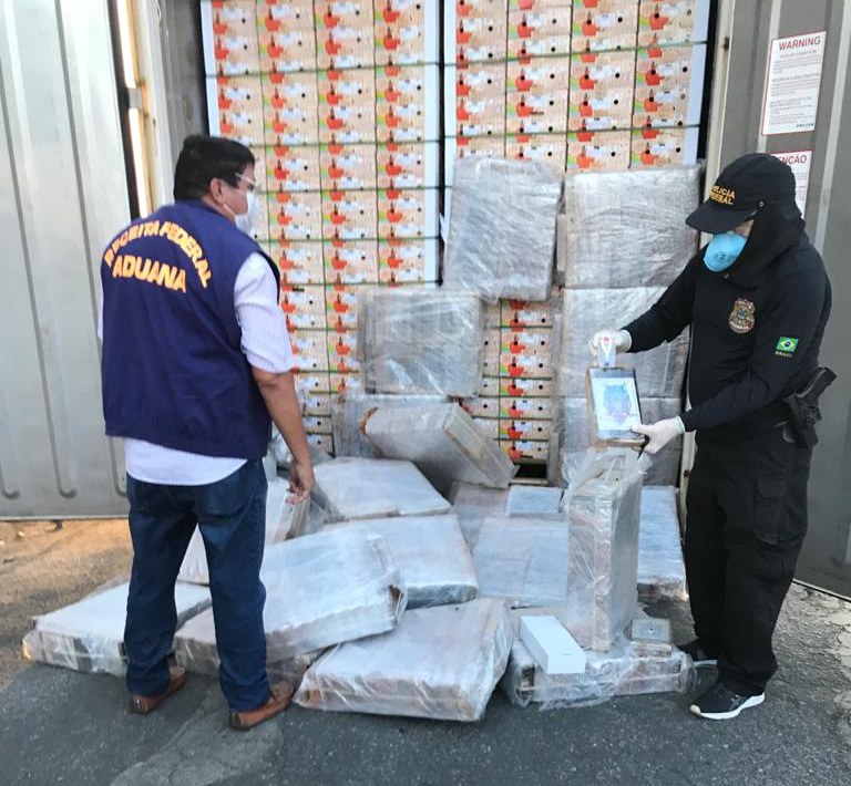 La Policía Federal de Brasil realizó el desmantelamiento de una red internacional de tráfico de drogas y lavado de dinero. (Ministério da Justiça e Se