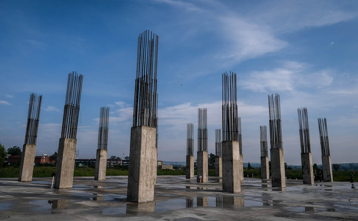 Avances de construcción del Hospital Civil de Oriente en Tonalá (Cortesía)