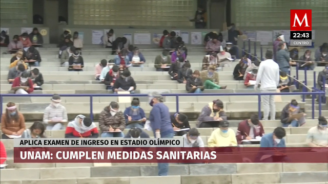 Entre caretas y cubrebocas, así fue el primer día del examen para ingresar a la UNAM