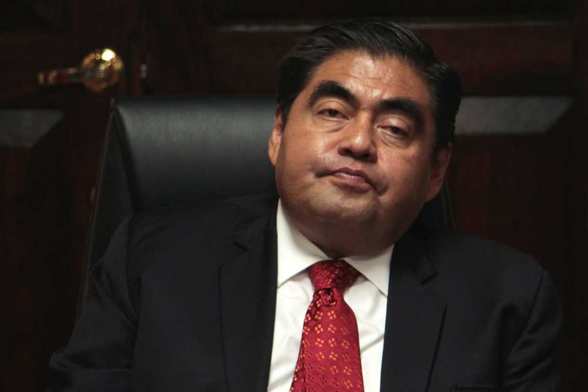 Gobernador de Puebla, Miguel Barbosa Huerta. (Melanie Torres)
