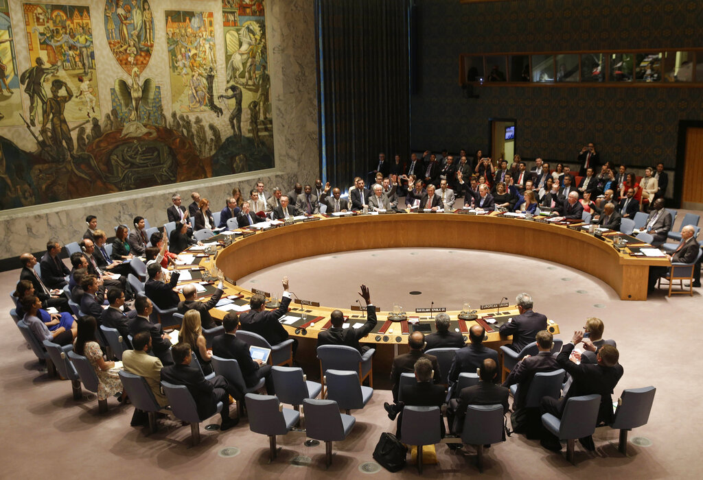 Sesión del Consejo de Seguridad de la ONU. (AP)