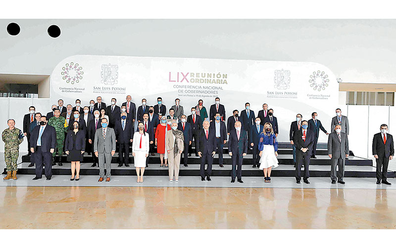 La sesión plenaria de la Conferencia Nacional de Gobernadores se llevó a cabo en San Luis Potosí. (Especial)
