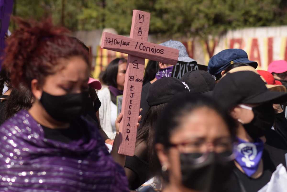 Marcha feminista por las desaparecidas en Hidalgo. (Francisco Villeda)