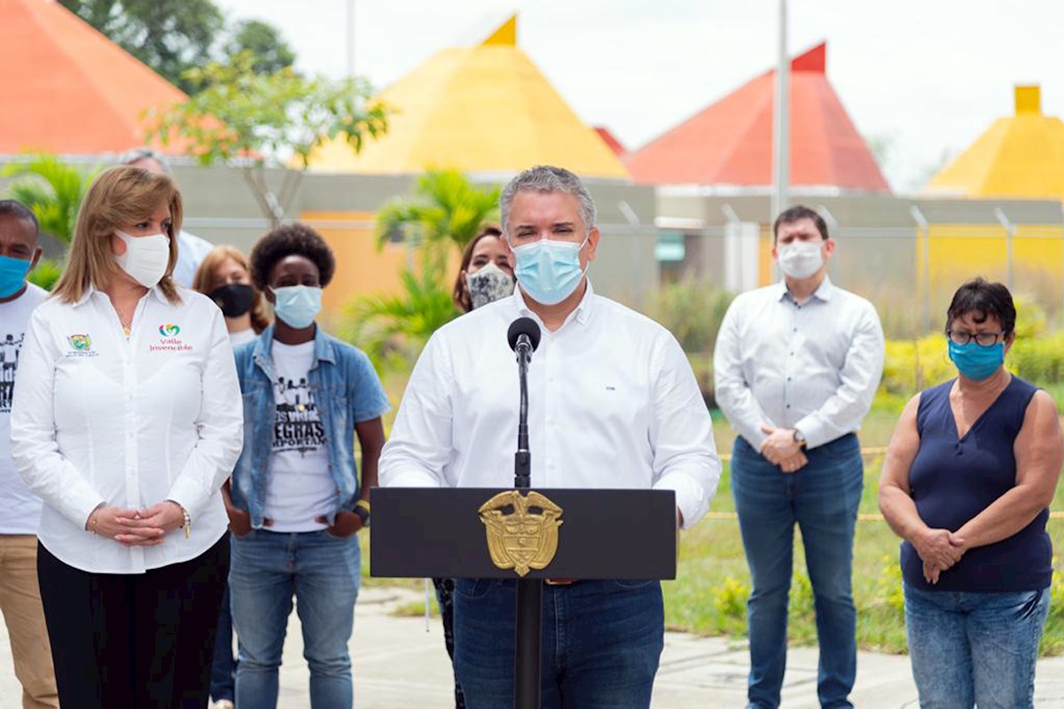 El presidente colombiano Iván Duque afirmó que las matanzas recientes en el país son "homicidios colectivos". (EFE)
