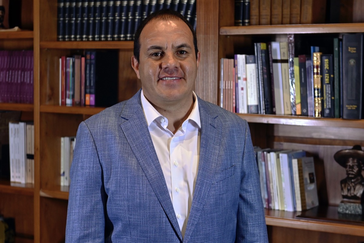 El gobernador de Morelos, Cuuahtémoc Blanco.