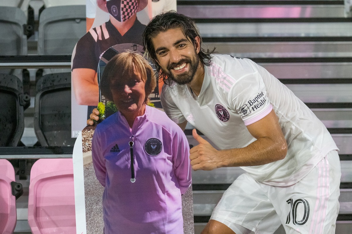 La emotiva y peculiar celebración de Rodolfo Pizarro (Twitter @InterMiamiCF)