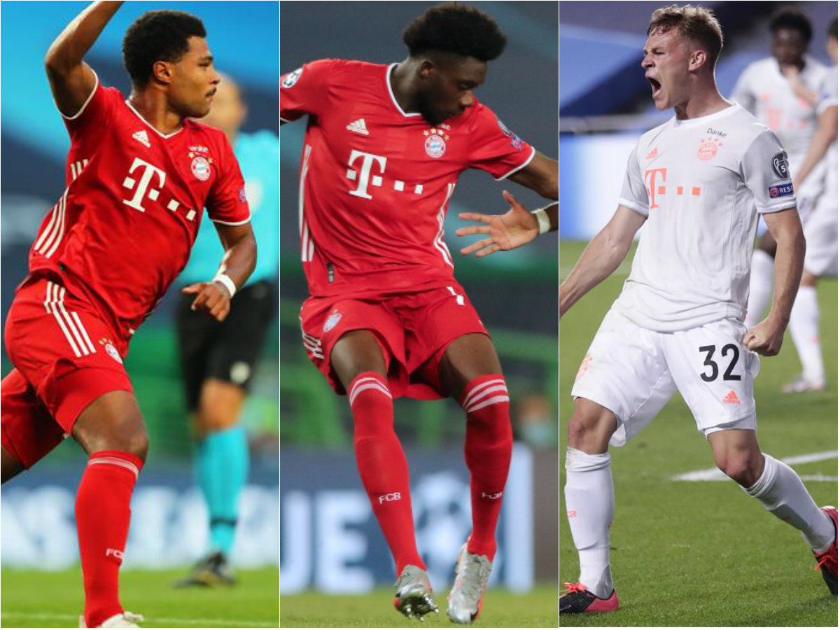 Gnabry, Davies y Kimmich, algunos de los representes de la renovación en el Bayern (EFE/AFP)