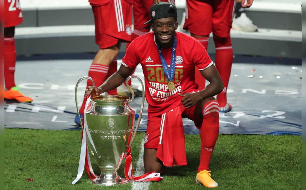 Alphonso Davies, campeón con el Bayern Múnich en la Champions League (Reuters)
