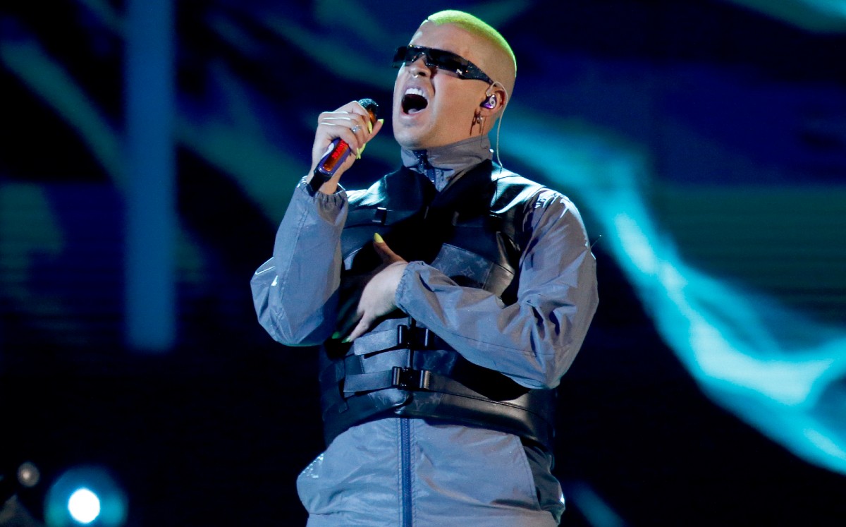 Bad Bunny  durante la pasada edición de los Premios. (AP)