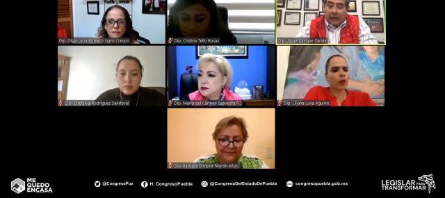 Comisión de Salud del Congreso Local en sesión virtual. (Especial)