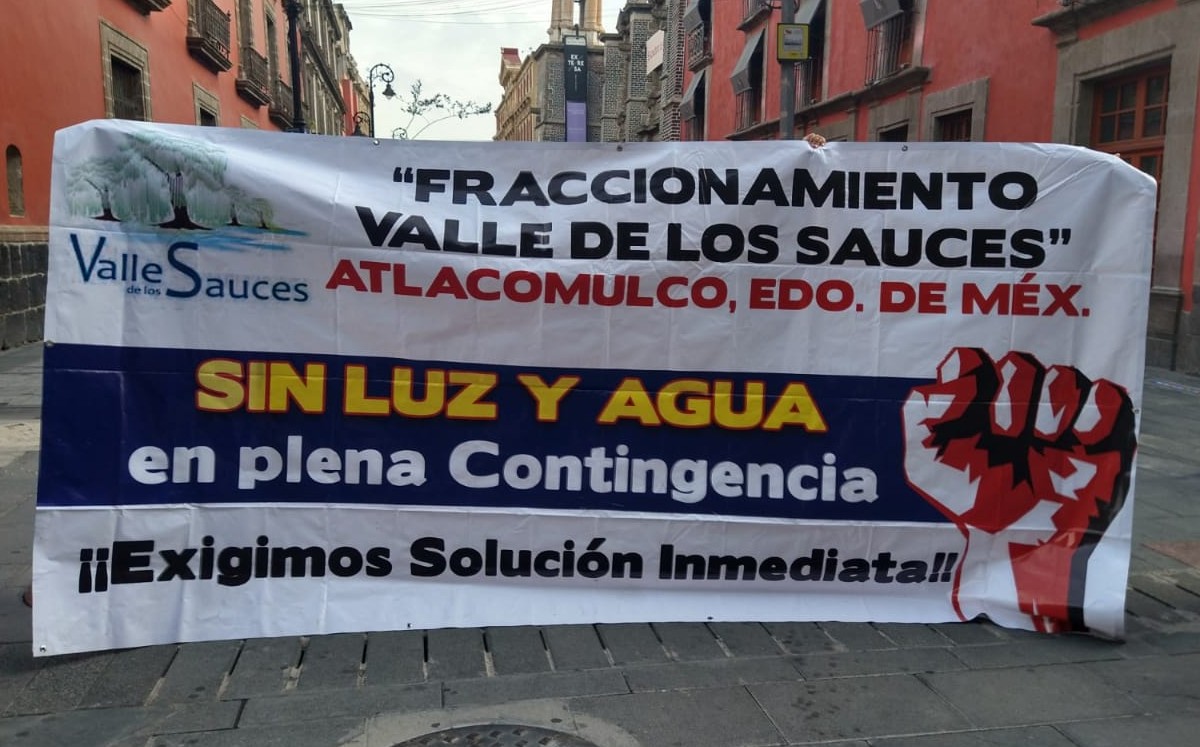 Los inconformes amenazan con instalar un plantón frente a Palacio Nacional el tiempo que sea necesario. (César Rodríguez)
