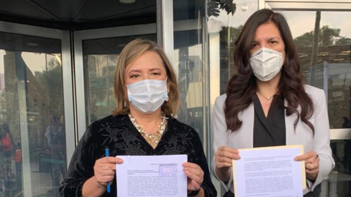 Senadoras del PAN denuncian en FGR a hermano de AMLO y a David León por videos