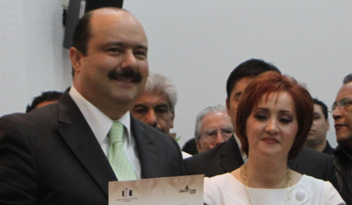 Bertha Olga Gómez Fong, esposa del ex gobernador César Duarte. (Especial)