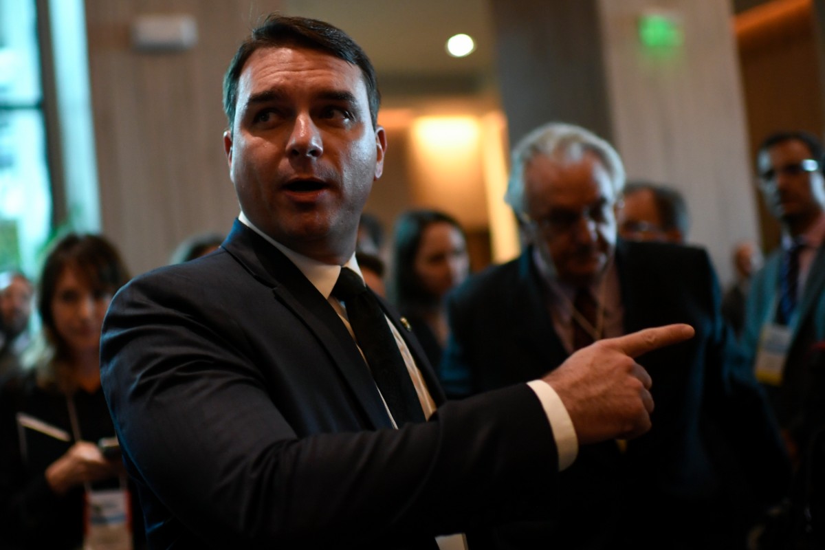 Flavio Bolsonaro, senador e hijo mayor del presidente de Brasil, Jair Bolsonaro. | AFP