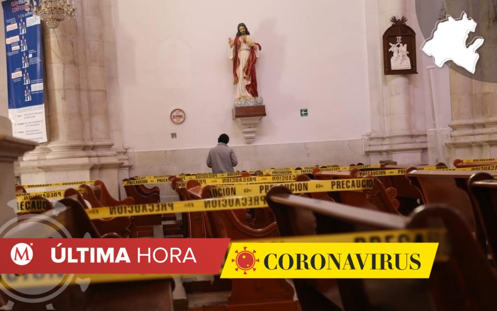 Nueva normalidad en iglesias de Pachuca. (Jorge Sánchez)