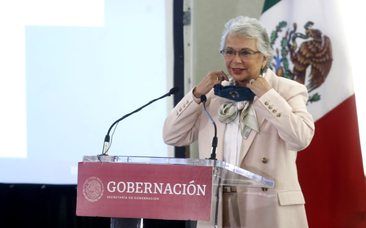 Olga Sánchez Cordero, secretaria de Gobernación. (Araceli López)